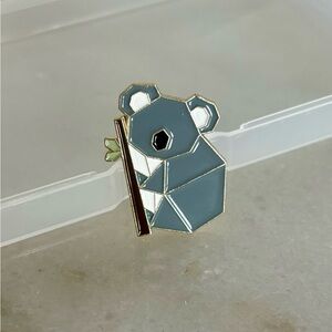Gray Koala Enamel Pin